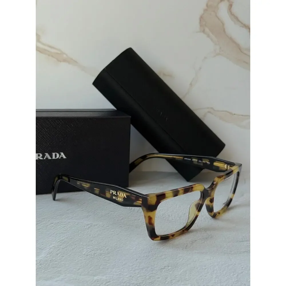 NEW Prada PR D02V Tortoise Brown Rectangular Frames - Picture 5 of 7